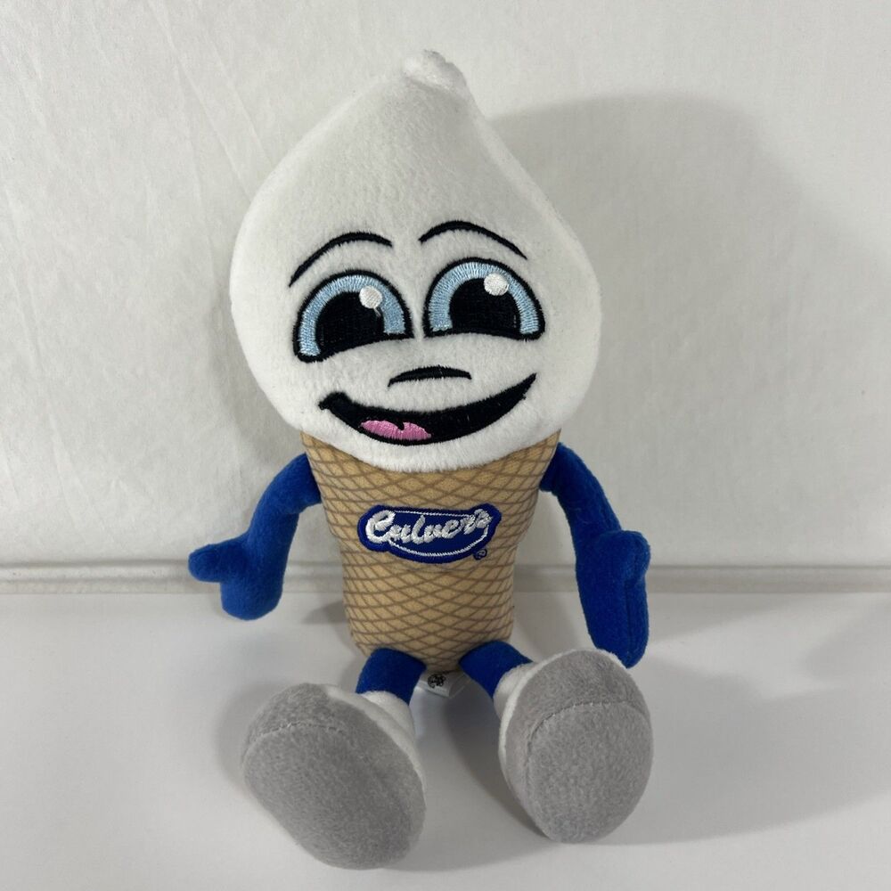 Culvers - Scoopie-  Ice Cream Cone Mascot - Plush Stuffed Animal - 2012